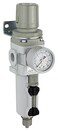 PneumaticPlus SAW300N03BGMEP Compressed Air Filter Regulator Piggyback Combo 38 NPT Metal Bowl Manual Drain Bracket Gauge