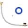 Kbrotech Extended Tank Drain Valve Assembly Kit Flexible Braided Steel Tube 15 inch 14 Inch NPT Pipe Fitting for Air Compressor