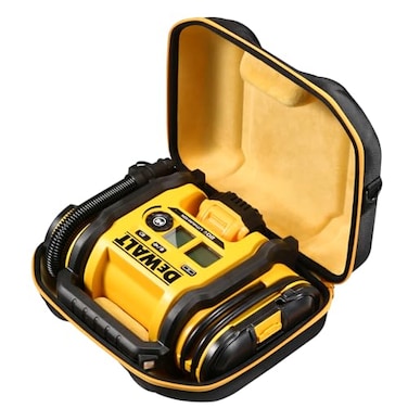 MeEazy Hard Case Protective CustomFit Padded Storage Bag with YKK Zippers FormFitting Shell and Wide Shoulder Strap for DEWALT DCC020IB 20V Max Air Compressor Tire Inflator CASE ONLY
