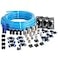 WYNNsky Shop Air Line Kit 38 Inch 95MM OD 60 Feet Nylon Compressed Air Pipe 200PSI Cutter Tees Mounting clips Connectors 49PCS Garage Air Compressor Accessories Master Kit