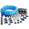 WYNNsky Shop Air Line Kit 38 Inch 95MM OD 60 Feet Nylon Compressed Air Pipe 200PSI Cutter Tees Mounting clips Connectors 49PCS Garage Air Compressor Accessories Master Kit