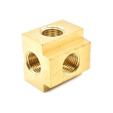 Interstate Pneumatics CPT445 FiveWay Brass Compressor Fitting 14 Inch FPT 5
