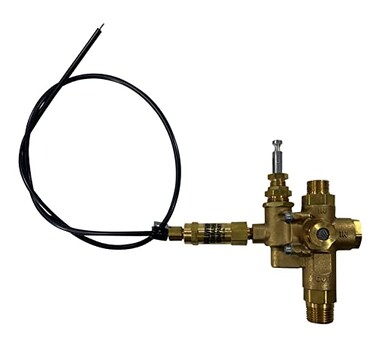 PRO-EDGE INDUSTRIAL PNEUMATICS AND CONTROLS 12 Compression Top Inlet for Copper Tubing Combo Unloader Pilot Check Valve with Throttle Control Cable for 65HP Max Gas air Compressors 125150 PSI 36 Throt