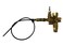PRO-EDGE INDUSTRIAL PNEUMATICS AND CONTROLS 12 NPT Top Inlet Unloader Pilot Check Valve All in One plus Throttle Control Cable for 65HP Gas air Compressors and Below 140175 PSI 24 Throttle Control Cab