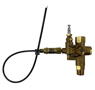PRO-EDGE INDUSTRIAL PNEUMATICS AND CONTROLS 12 NPT Top Inlet Unloader Pilot Check Valve All in One plus Throttle Control Cable for 65HP Gas air Compressors and Below 125150 PSI 18 Throttle Control Cab