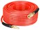 YOTOO Reinforced Polyurethane Air Hose 14 Inner Diameter by 100 Long Flexible Heavy Duty Air Compressor Hose with Bend Restrictor 14 Swivel Industrial Quick Coupler and Plug Red