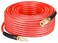 YOTOO Reinforced Polyurethane Air Hose 14 Inner Diameter by 100 Long Flexible Heavy Duty Air Compressor Hose with Bend Restrictor 14 Swivel Industrial Quick Coupler and Plug Red