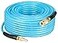 YOTOO Reinforced Polyurethane Air Hose 14 Inner Diameter by 100 Long Flexible Heavy Duty Air Compressor Hose with Bend Restrictor 14 Swivel Industrial Quick Coupler and Plug Blue