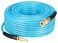 YOTOO Reinforced Polyurethane Air Hose 14 Inner Diameter by 100 Long Flexible Heavy Duty Air Compressor Hose with Bend Restrictor 14 Swivel Industrial Quick Coupler and Plug Blue