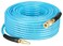 YOTOO Reinforced Polyurethane Air Hose 14 Inner Diameter by 100 Long Flexible Heavy Duty Air Compressor Hose with Bend Restrictor 14 Swivel Industrial Quick Coupler and Plug Blue