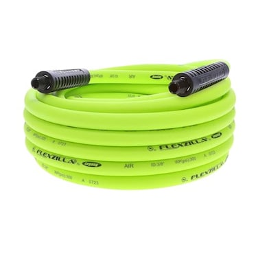 Legacy Manufacturing Flexzilla Air Hose 38 in x 35 ft 14 in MNPT Fittings Heavy Duty Lightweight Hybrid ZillaGreen HFZ3835YW2