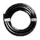 Quickun Pneumatic Tubing 12mm x 8mm PU Polyurethane Tube Air Hose Line for Air Compressor Fitting or Fluid Transfer Black 328ft10Meters