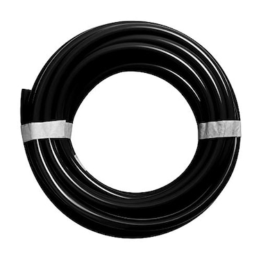 Quickun Pneumatic Tubing 12mm x 8mm PU Polyurethane Tube Air Hose Line for Air Compressor Fitting or Fluid Transfer Black 328ft10Meters