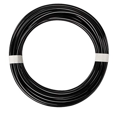 Quickun Pneumatic Tubing 14 Tube OD PU Polyurethane Tube Air Hose Line for Air Compressor Fitting or Fluid Transfer Black 328ft