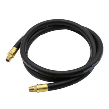 GRIP GRAND RAPIDS INDUSTRIAL PRODUCTS Goodyear 6 x 38 Rubber Whip Hose Black 250 PSI