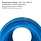Furesn Air Hose 14 in x 100 ft PolyurethanePU Reinforced Air Compressor Hose Lightweight Kink Resistant with 14 Industrial High Flow Quick CouplerPlug Bend Restrictors300 PSI 100FT White Blue