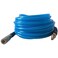 Furesn Air Hose 14 in x 100 ft PolyurethanePU Reinforced Air Compressor Hose Lightweight Kink Resistant with 14 Industrial High Flow Quick CouplerPlug Bend Restrictors300 PSI 100FT White Blue