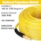 YOTOO Reinforced Polyurethane Air Hose 14 Inner Diameter by 100 Long Flexible Heavy Duty Air Compressor Hose with Bend Restrictor 14 Swivel Industrial Quick Coupler and Plug Yellow