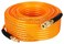 YOTOO Reinforced Polyurethane Air Hose 14 Inner Diameter by 100 Long Flexible Heavy Duty Air Compressor Hose with Bend Restrictor 14 Swivel Industrial Quick Coupler and Plug Orange