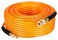 YOTOO Reinforced Polyurethane Air Hose 14 Inner Diameter by 100 Long Flexible Heavy Duty Air Compressor Hose with Bend Restrictor 14 Swivel Industrial Quick Coupler and Plug Orange