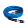 SANFU Hybrid Air Hose LeadIn 14ID x 10FT 300PSI Durable Lightweight With 14 Aluminum 3IN1 Quick Coupler and Plug Bend Restrictors BlueBlack10