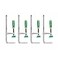 MICROJIG Matchfit DVC850AP 2In1 Track And InLine Dovetail Clamp 4Pack Green