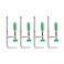 MICROJIG Matchfit DVC850AP 2In1 Track And InLine Dovetail Clamp 4Pack Green