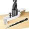BATODA Dowel Jig Kit for Floating Shelf Bracket 12 inch Drill Bit Included Doweling Jig for Floating Shelf Hardware make Hidden Shelf Brackets for Invisible Shelves Aluminum
