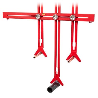 True Position Tools Cabinet Plumbing Jig Adjustable Guide for Plumbing Electrical Outlet Holes in Sink Base Cabinets and Bathroom Vanities Made in USA