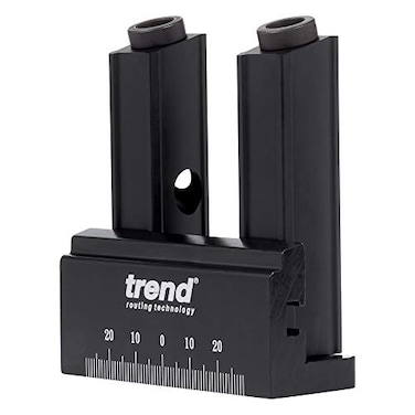 Trend Mini Twin Pocket Hole Jig with HSS Drill Bit Depth Setting Collar Square Drive Bit Pocket Hole Screws Selection PHJIGM