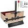 Lonfu Cabinet Hardware Jig for Handles Adjustable Template with Convenient and Precise Installation for Door and Drawer KnobsPullsTool Accessories Jig of Aluminum Alloy