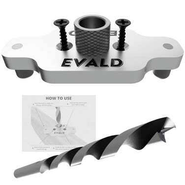 EVALD Dowel Jig Kit for Floating Shelf Bracket 12 inch x 98 inch Drill Bit Doweling Jig for Shelves and Mantels Hardware Kit for Hidden Shelf Brackets Floating Shelf DIY Woodworking Tool
