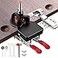 Adoles 35mm Concealed Door Hinge Accurate Locking Cabinet Hinge Aluminum Alloy DIY Pocket Hole Jig 2 Retaining Clips Adjustable Quick Punch Cabinet Hardware