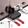 Adoles 35mm Concealed Door Hinge Accurate Locking Cabinet Hinge Aluminum Alloy DIY Pocket Hole Jig 2 Retaining Clips Adjustable Quick Punch Cabinet Hardware