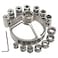 BTMIEY BestTeam Straight Hole Drilling Positioner 90 Degree Drill Guide 567891012mm Drill Bit Hole Puncher Locator Jig Stainless Steel Bushing Woodworking Tools 16