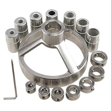 BTMIEY BestTeam Straight Hole Drilling Positioner 90 Degree Drill Guide 567891012mm Drill Bit Hole Puncher Locator Jig Stainless Steel Bushing Woodworking Tools 16
