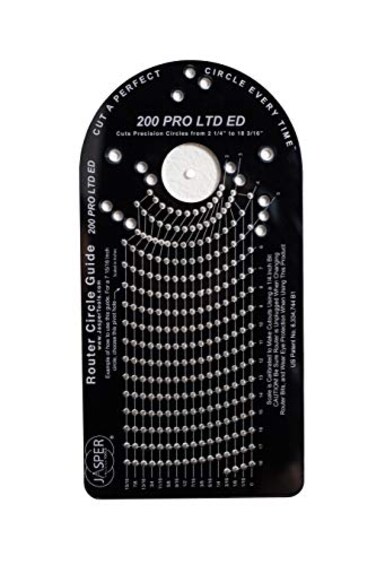 JASPER PRECISION TOOLS Jasper 200 PRO Circle Cutting Router Jig Cut 256 Perfect Circles from 2 to 18 316 Made from IndustrialGrade Polycarbonate Empower Your Craft with ProGrade Precision