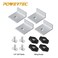 POWERTEC 71821 BiDirectional Short Stop Kit T Track Stop Block for TTrack Woodworking Sanding and Routing 4PK