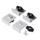 POWERTEC 71821 BiDirectional Short Stop Kit T Track Stop Block for TTrack Woodworking Sanding and Routing 4PK