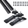 Hot Favorable Aluminum 2pk 36 TTrack for Woodworking with 2pk HoldDown ClampsWoodworking and ClampsFine Sandblast Black Anodized