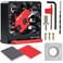 AMUSCHAT 11pcs Dowel Maker Jig Kit 51634 Adjustable Electric Drill Milling Wood Round Rod Auxiliary Tool 2 Wrench 1 Nail Head 1 Drill Bit 3 Fixing Screws 1 Spare Blade 2 Sanding Sponges