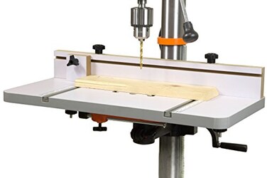 WEN DPA2412T 24 in x 12 in Drill Press Table with an Adjustable Fence and Stop Block