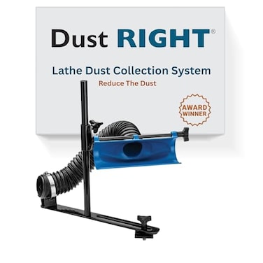 Dust Right Lathe Dust Collection System Shop Dust Collection System Reduce the Amount of Dust in Air Floor Lathe Dust Collection Includes 9 Dust Scoop Port Boom Arm Hose Clamp More