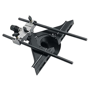 DEWALT Universal Router Edge Guide with Dust Collection Fine Adjustment Vacuum Adaptor DW6913