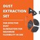 Fein Dust Extraction Set for MultiMaster Tools Includes Rotatable Suction Hose 2 Perforated Sanding Pads and 15 Assorted Sanding Sheets 92602102000