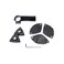Fein Dust Extraction Set for MultiMaster Tools Includes Rotatable Suction Hose 2 Perforated Sanding Pads and 15 Assorted Sanding Sheets 92602102000