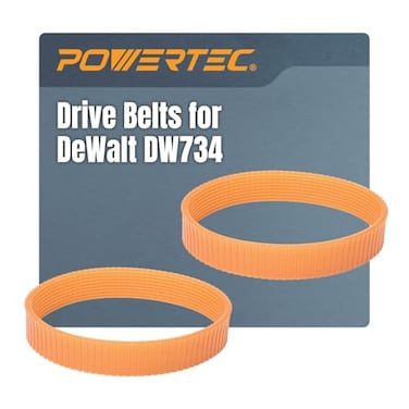 POWERTEC Planer Drive Belt for DeWalt DW7342Pack Replacement Ribbed Belts 42996208 9Rib Low Noise High Tensile Strength 72077