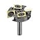 SpeTool 22 Flute Slab Flattening Router Bit 14 Shank 114 Cutting Dia Carbide Insert Spoilboard Surfacing Bit with ATS Coating for Softwood Hardwood MDF
