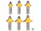 YONICO 13621 6 Bit Round Over Edge Forming Router Bit 12Inch Shank