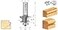 Amana Tool 54163 Carbide Tipped Corner Round 332 Radius x4964 Dia x 2564 x 14 S